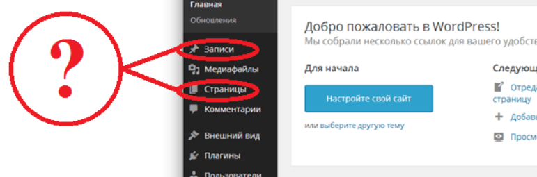 Снова о записях и страницах