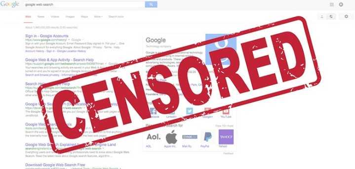 запрет vpn в России и удаление ссылок в Google
